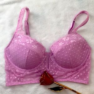 Victoria’s Secret pink lace full cover bra 36D